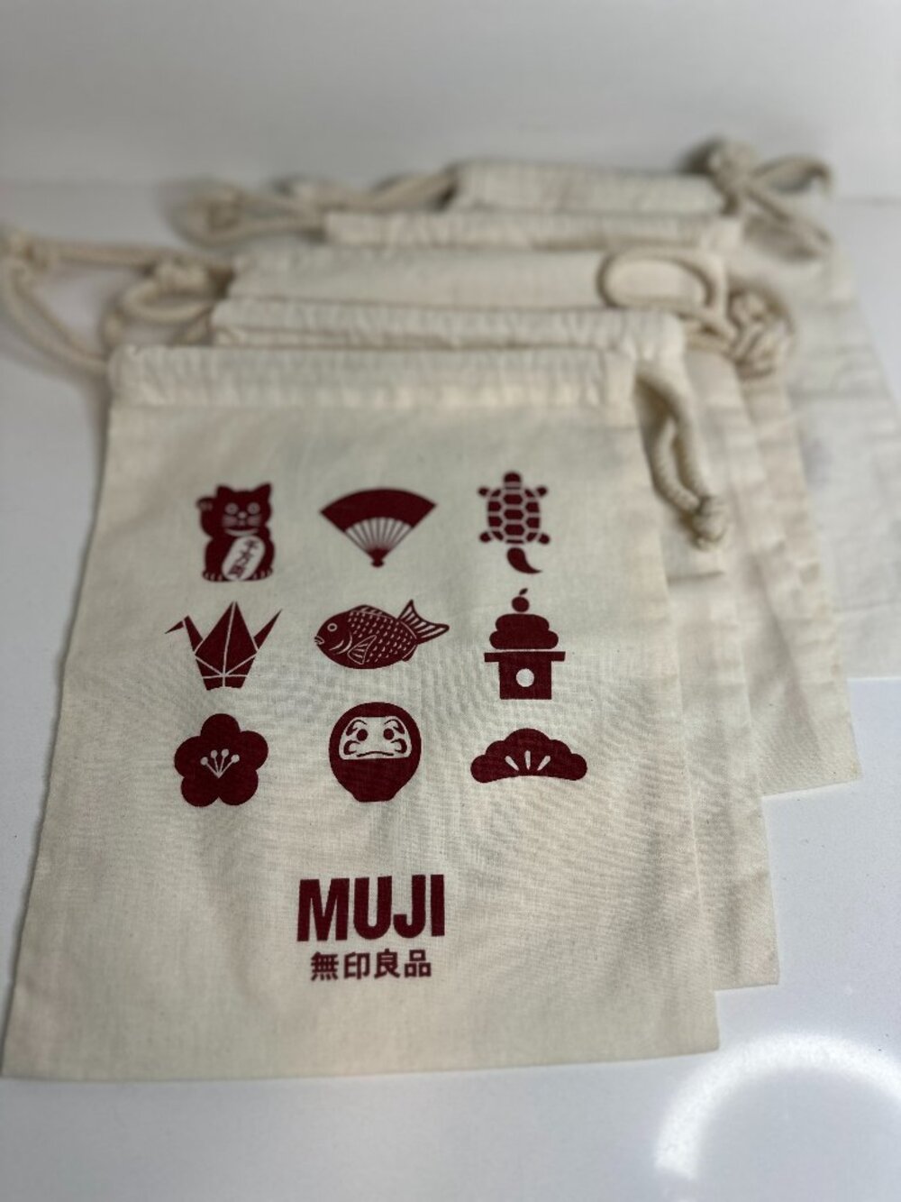 MUJI Japan Lucky Charm Drawstring Bag – 1 Bag